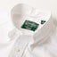 White button down oxford shirt, made in the USA, 100% cotton, white button, collar, Gitman Vintage, stitched collar.