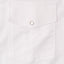 A white western style pocket with a pearl snap button.