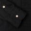 A black sleeve cuff with two white buttons.