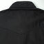 The back of the white western oxford shirt with back stitching.