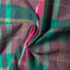 The texture of the Plum Archive Madras Camp Shirt fabric.